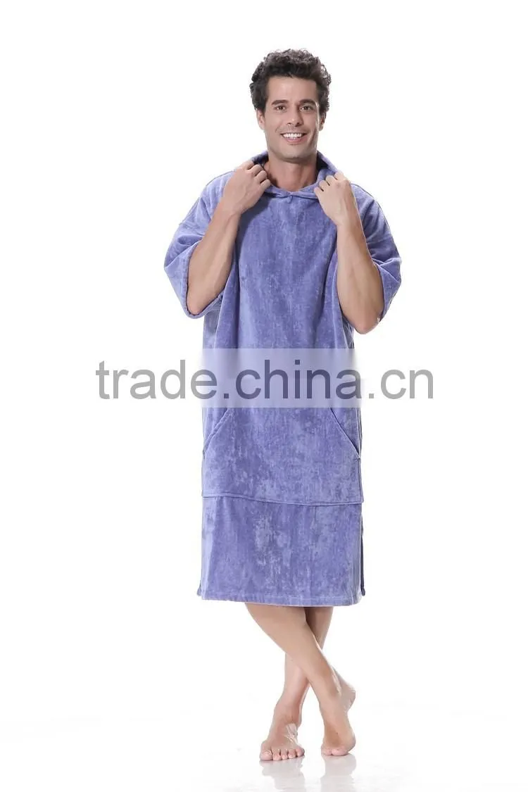 100% cotton beach hooded towel ponchos pattern for adult