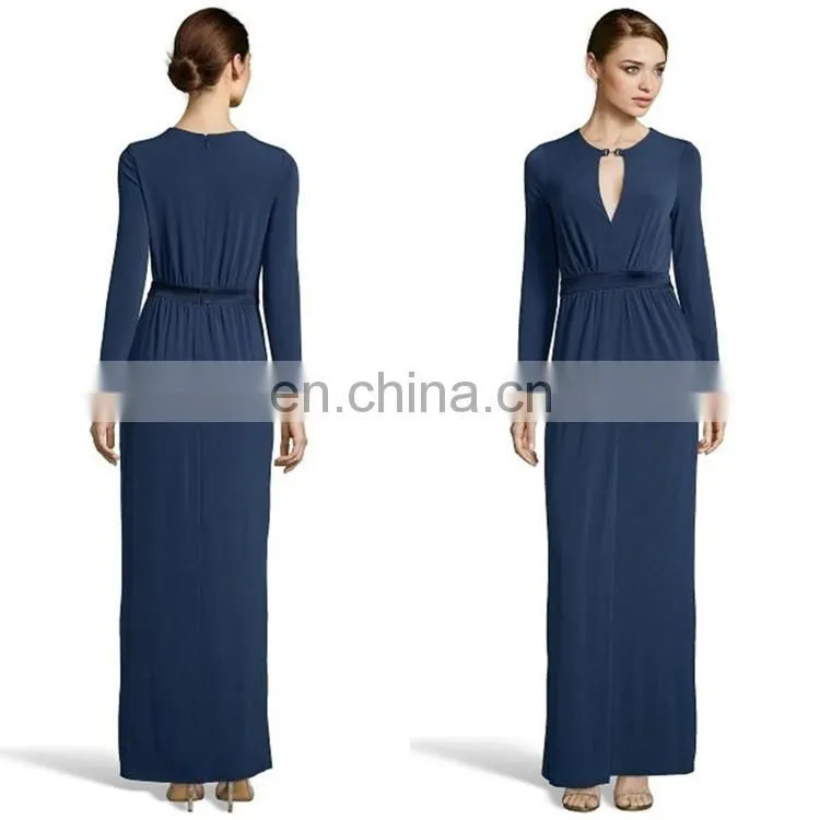 High quality elegant blue pictures of long ladies wedding gown