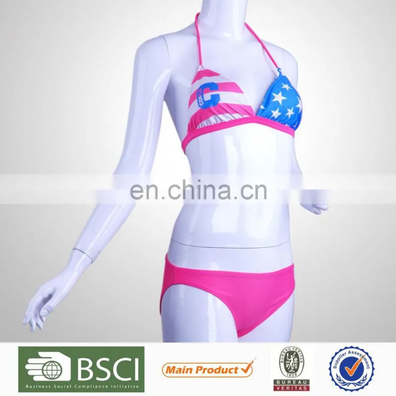 Fringe Breathable Bandeau Best Nylon Xxx Bikini Girl Swimwear Photo