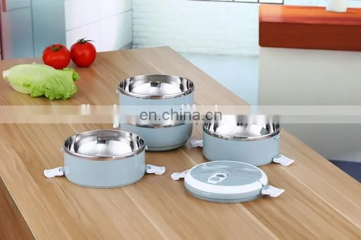 Best Sell 3 Layer Round Shape Stainless Steel Lunch Box