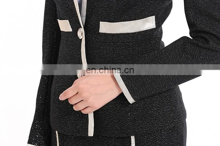 OEM formal hot popular office short skirt suits for women