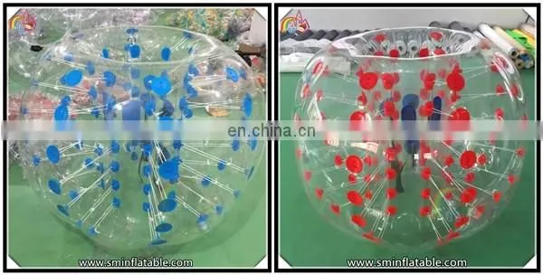 Hot selling inflatable human sumo bumper ball,human inflatable knocker ball,clear inflatable bouncy ball for adult