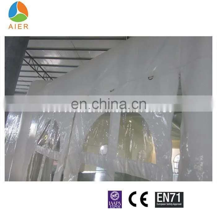 Outdoor Heat sealing Large inflatable white color tent inflatable bubble tent for camping