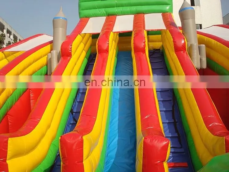 Commerical giant rocket inflatable bouncer with slide