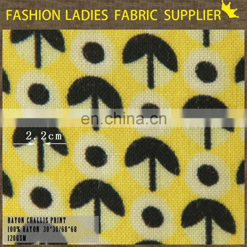 classical pattern for wear check design printed rayon shirting making fabric