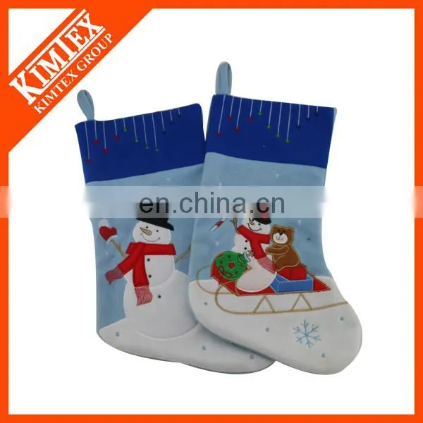 2015 good quality wholesale black unique santa christmas stockings