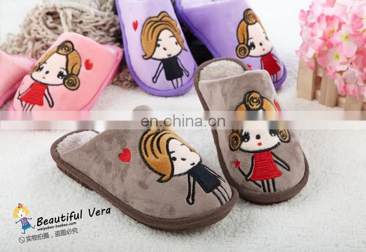 Wholesale Cute Cheap Cotton Slipper for Boys and Girls
