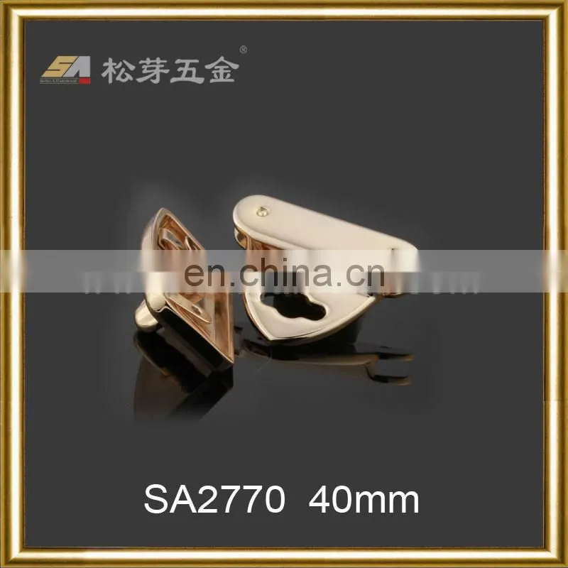 2016 Fashion Classic Metal Turn Lock For Bag Accessories, Custom Twist Clip Lock