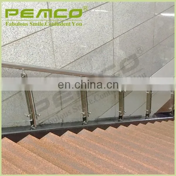 PEMCO Project Glass Railing High end stair 304 stainless steel glass handrail