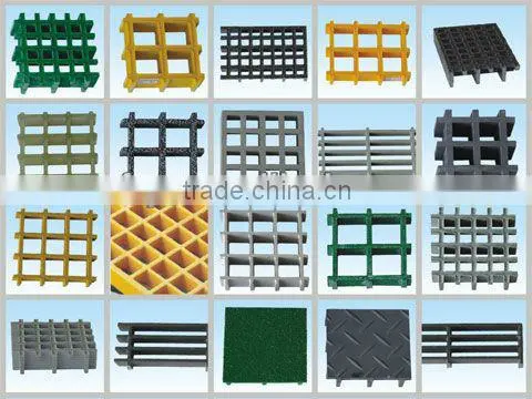 Walkway floor FRP grating