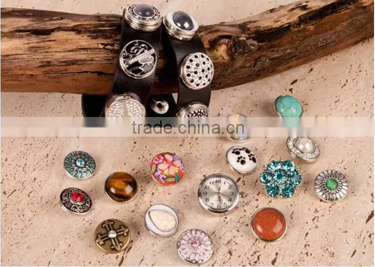 unique push button snap for leather bracelet XKZ0470