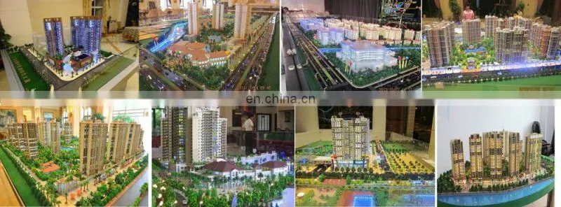 Handmade miniature school building model , led light handicraft