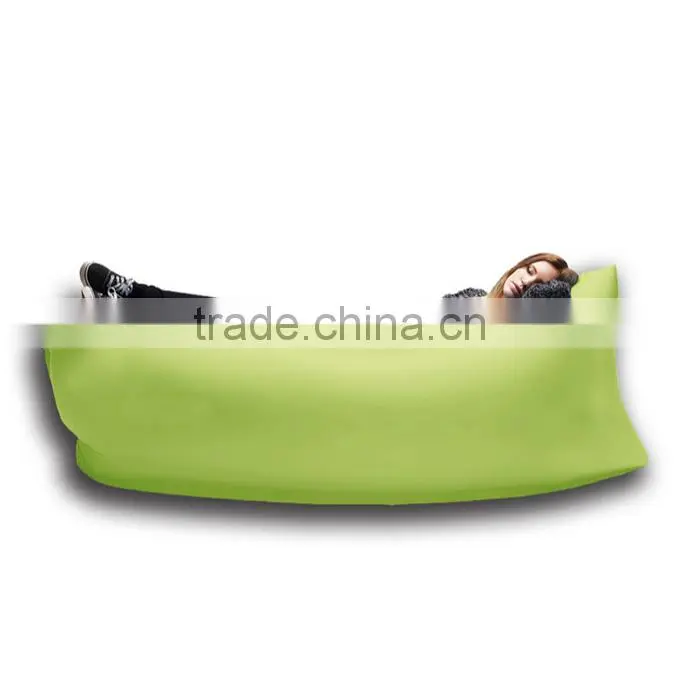 Popular Cheap Polyester Laybag Inflatable Air Sofa Bed Lounge Chair