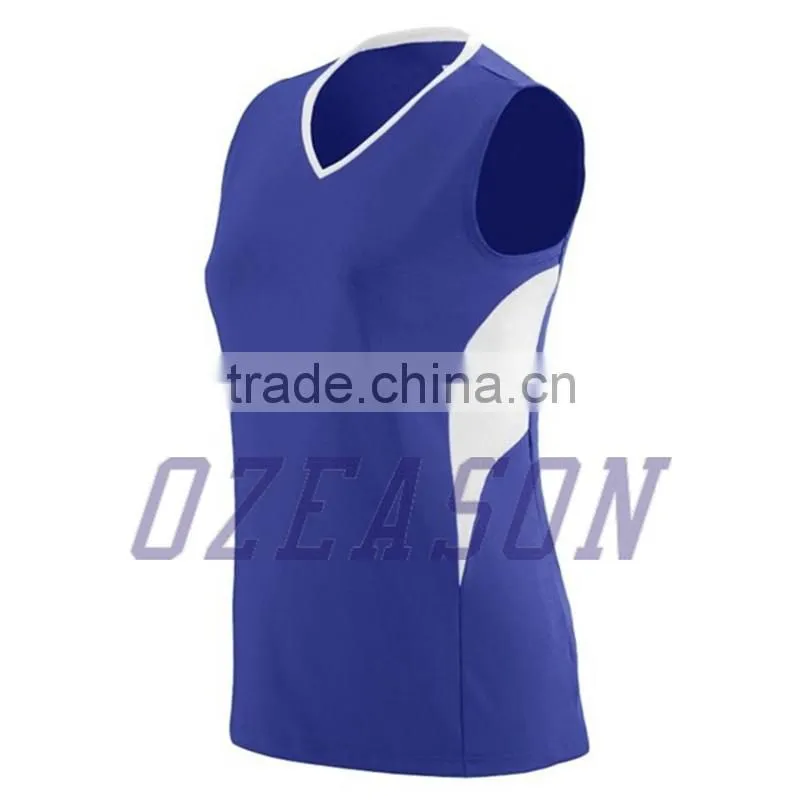 Wholesale fashion plain long sleeve volleyball jerseys for women