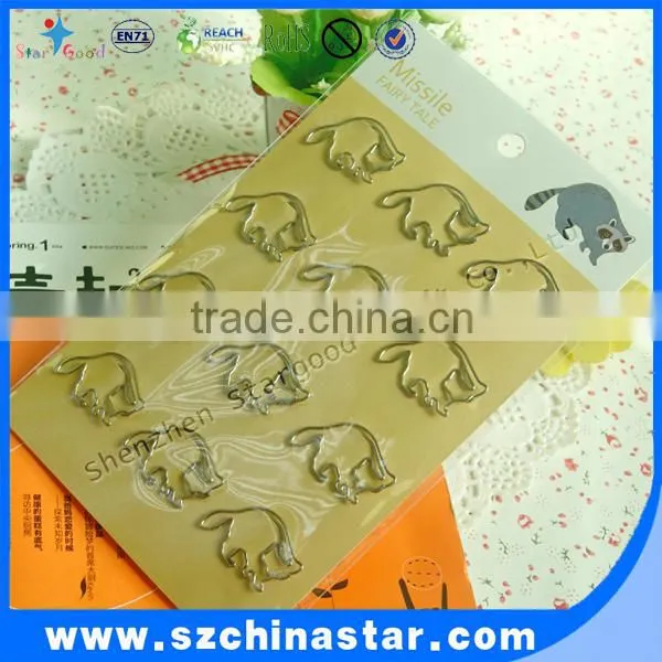 Professional factory manufacturer shape paper clip orange color