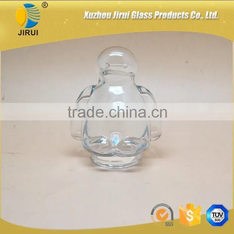 Lovely Shape Glass Candy Jar With High White Material