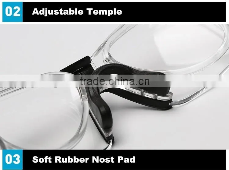 Made in China wholesale high impact resistance safety glass eye safety glasses with myopia frame insert