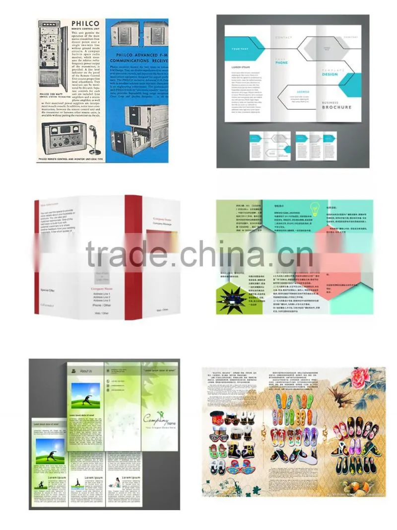 a6 leaflets flyers printing brochure pamphlet printing in China(mainland)