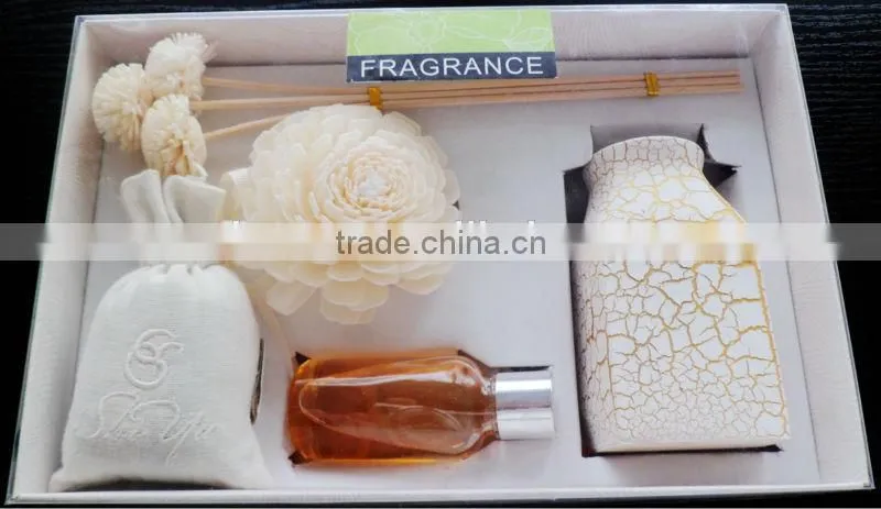 aroma diffuser/reed diffuser set/gift set/reed diffuser with scented sachet ,flower,perfume oil