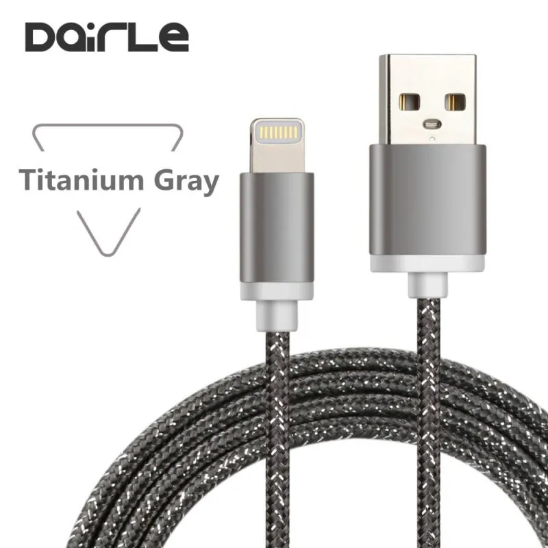 MFi certificated braided charging cable for iphone 8