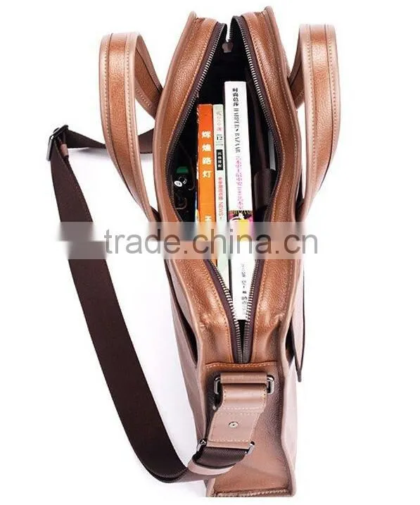 fancy real leather business computer bag