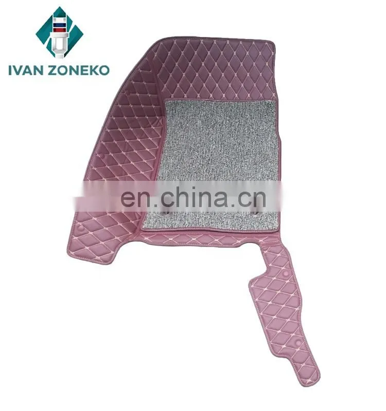 Auto Accessories vehicle interior leather floor car mats 5 seat Set for Ssangyong kyron 2007-2015