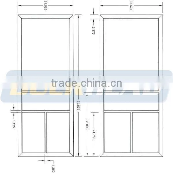 T-Bar Plastic Screen Door
