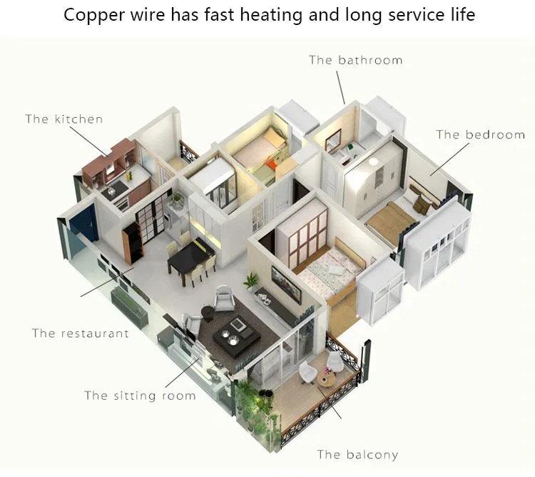 Heating Cable With Temperature Sensor Is Composed of Heating Cable a Temperature Switch a Power Cord and a Power Plug
