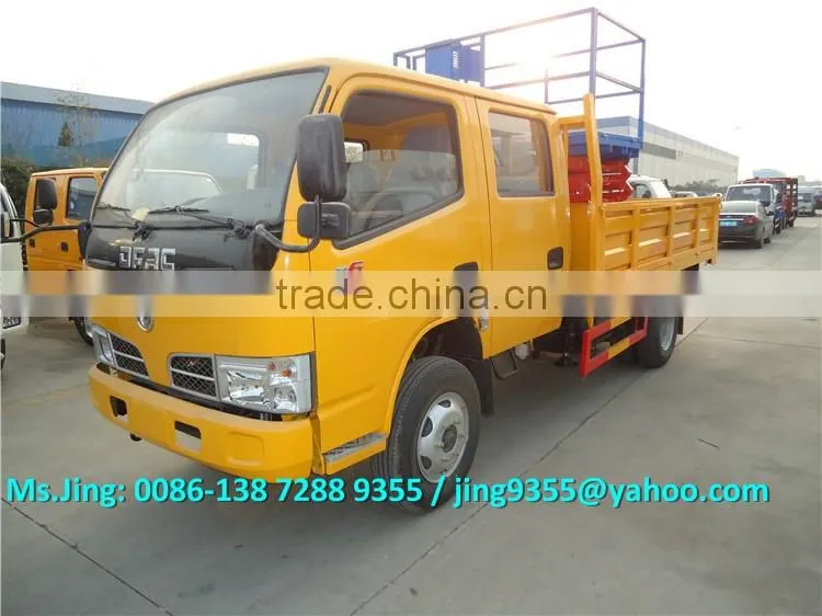 2016 NEW Euro IV DFAC 3300 light cargo truck with 8-10m aerial work platform for sale