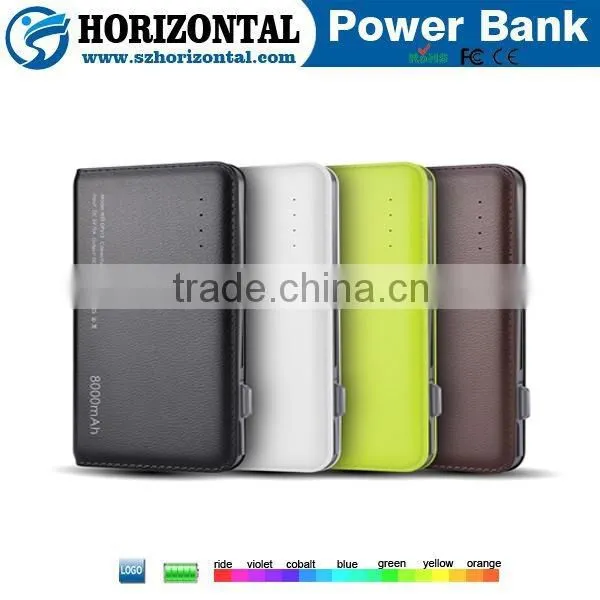 Factory Price Wholesale WST New Ultrathin External Battery Large Capacity portable power bank 8000mah
