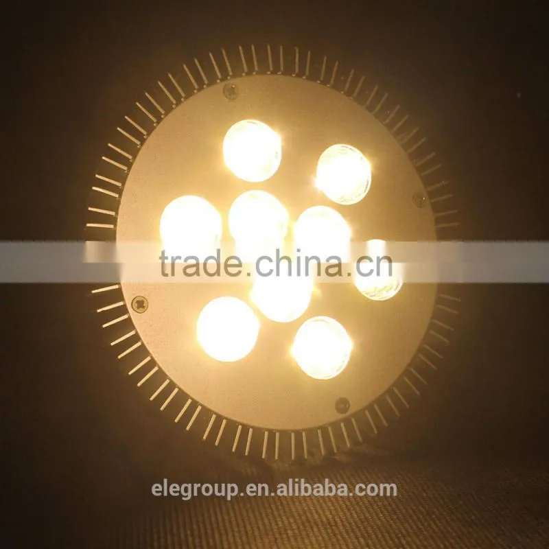 China sell aluminum material E27 led par 38 light 9w