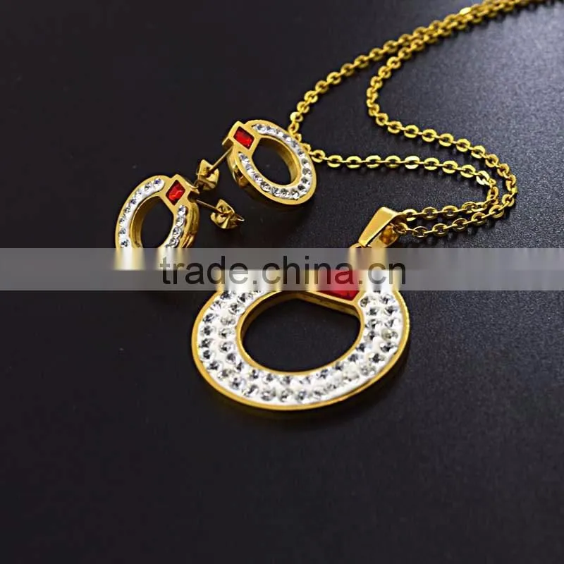 New round earring designs circle pendant fashionable jewelry