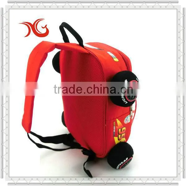 car shape kids school backpack bag