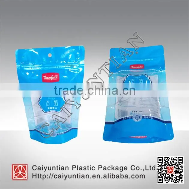 Stand up zipper food pouch, plastic stand up zipper bag for food, Stand up Zipper Food Pouch With Printing