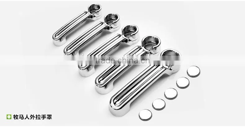 ABS Chrome Car Door Handle Cover Chrome Accessories for Jeep Wrangler Trucks 2007-2014