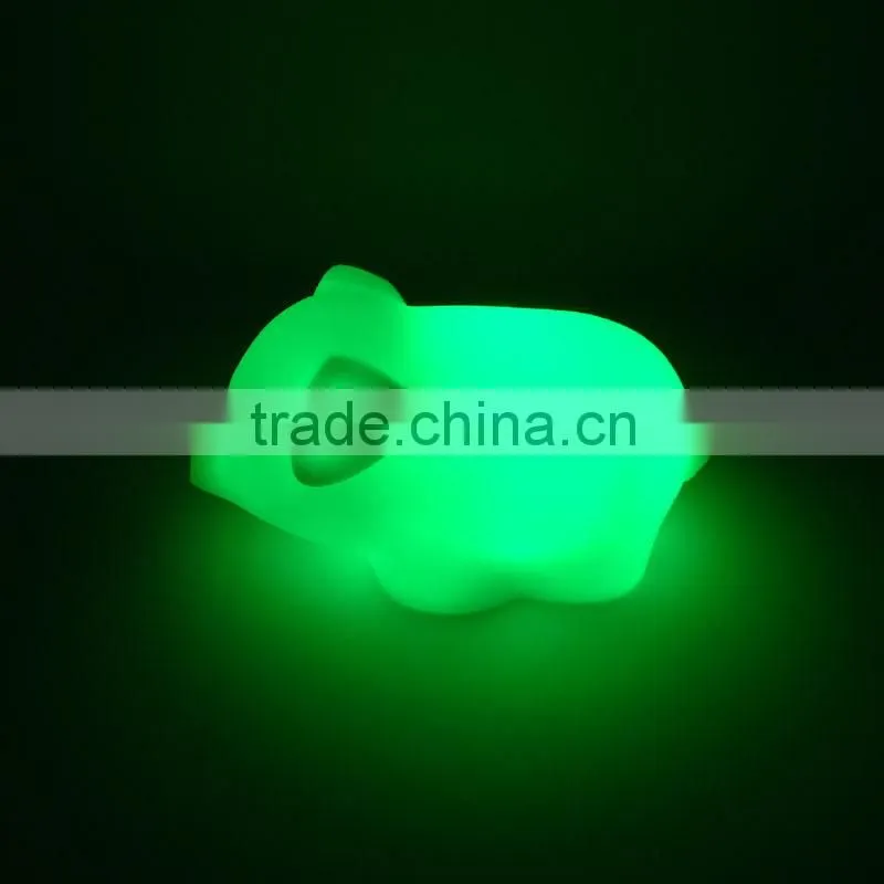 Lovely Plastic PIG Style Multicolor LED Light For Promotiom Gift