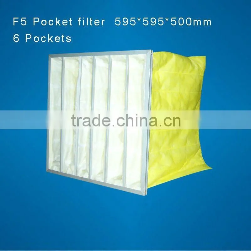 Medium effficiency pocket air filter for clean room