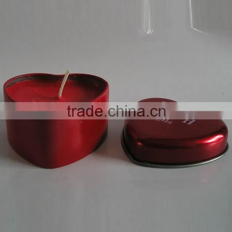 High quality 100% soy wax metal tin for candle