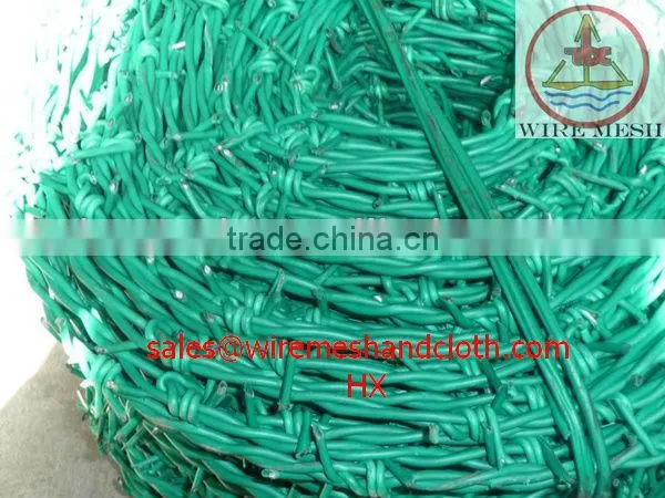 Double twisted galvanized barbed wire