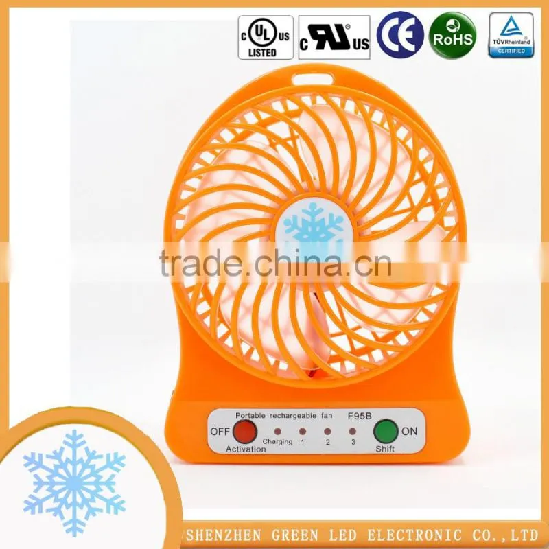 Funny style Easy Carry Pocket Mini Powerful 3 hight speed fan for Family Travelling