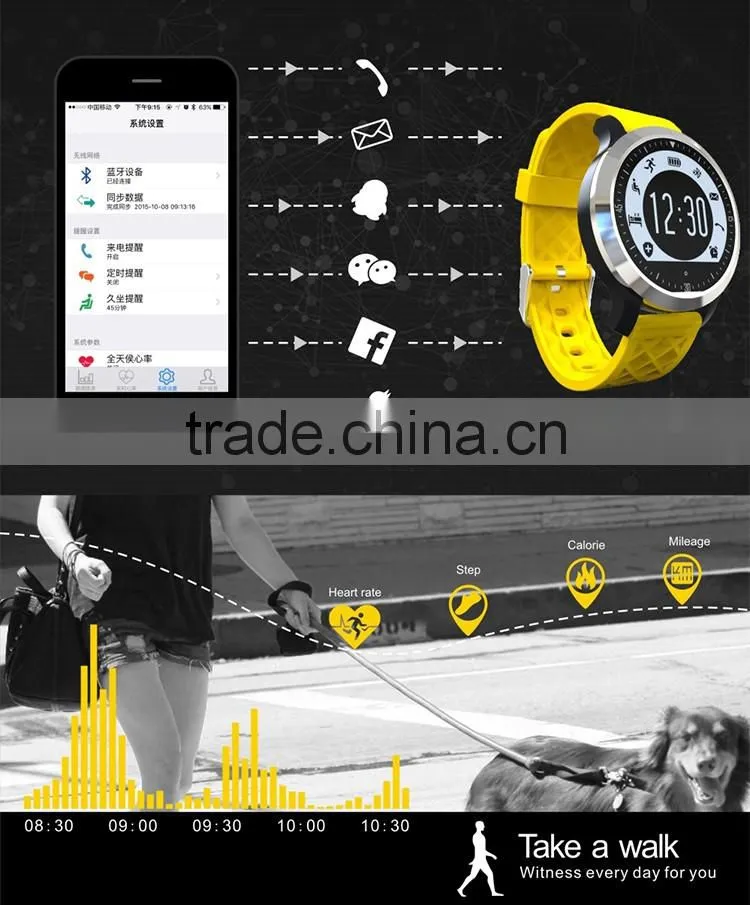 Nordic Version4.0 IP68 waterproof heart rate testing touch screen sportwatch