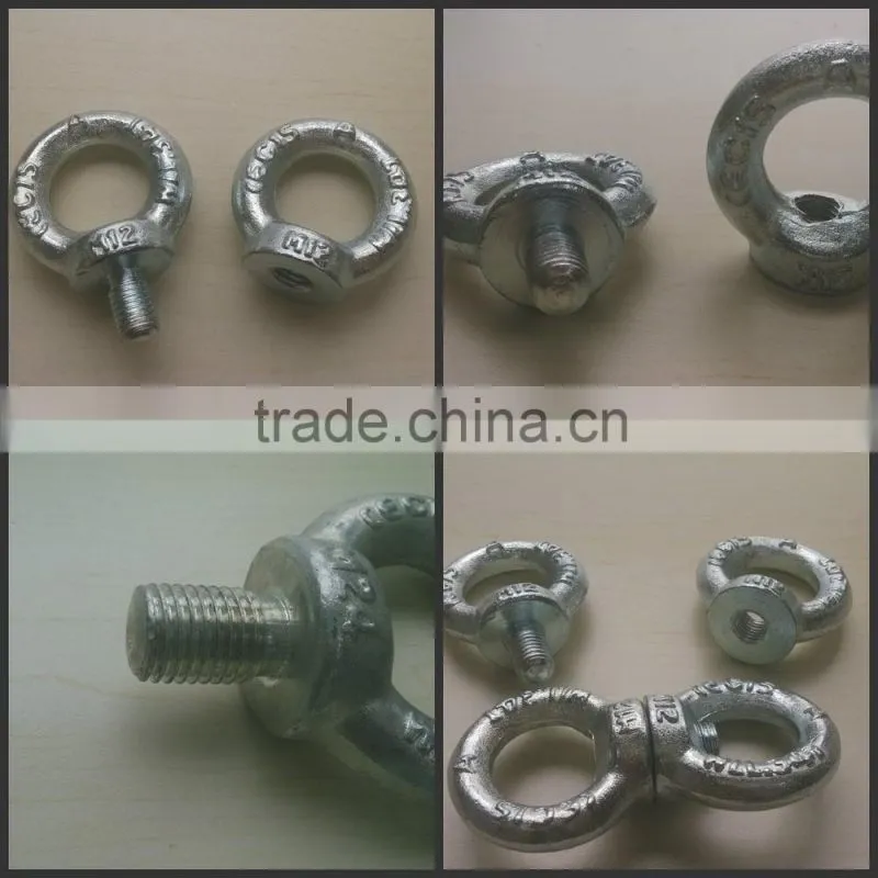M12 steel with blue zinc plated eye bolt (DIN580)