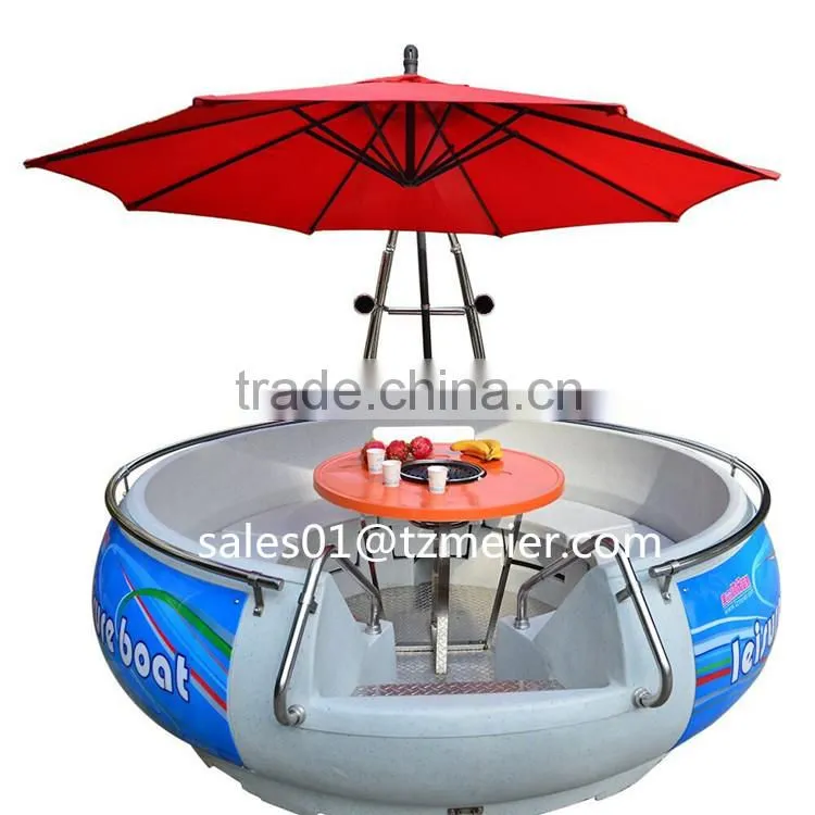 Leisure electric dinghy with bbq