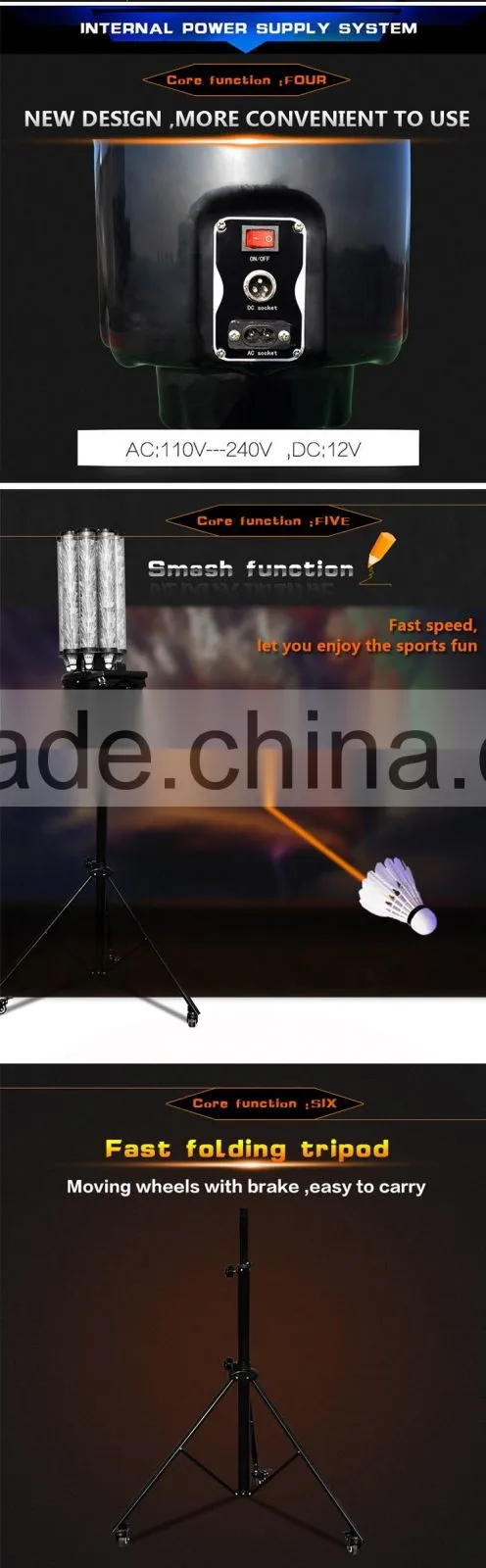 Badminton shuttlecock machine shuttlecock shooter feeder badminton machine S3025