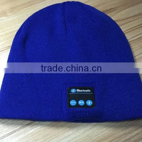 Soft Warm Beanie Hat Wireless Bluetooth Smart Cap BT Headset Headphone Speaker Mic Bluetooth Hat