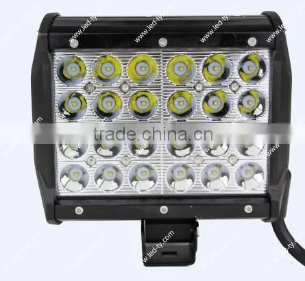 72W Cheap LED Light Bars Aluminum Housing LED Driving Light Bar 6.5 Inch LED Work Light Bar