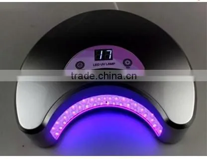 WHOLESALE!! 12W MOON SHAPE PINK COLOR led nail lamp WITH 30S 60S TIMER NAIL BEAUTY NAIL ART+NAIL FAN,