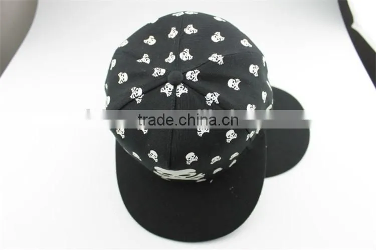 BSH023 Lighting 3D skull embroidery baseball cap fashion sport hat