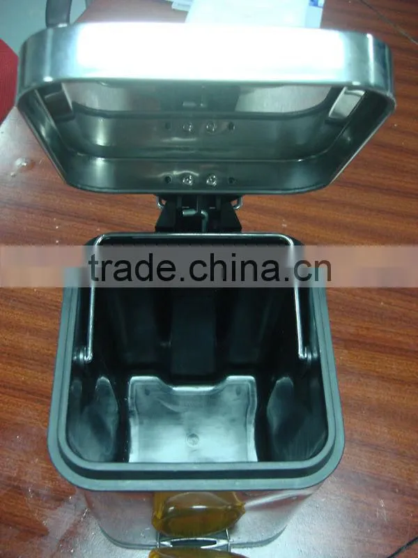 304 stainless steel flameproof dustbin with pedal