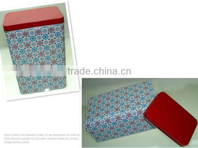 Tea tin box packing